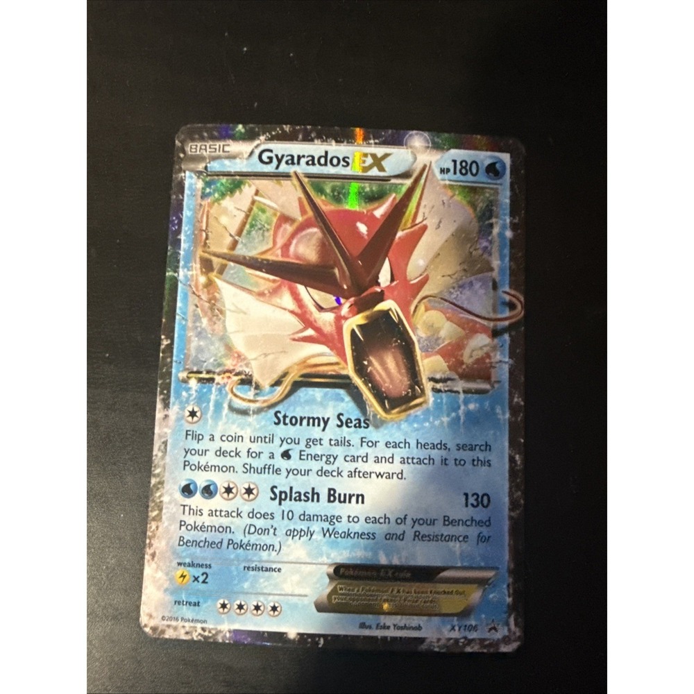 Gyarados EX XY106 Black Star Promo Pokemon Card Shiny Holo Rare Exclusive Nm
